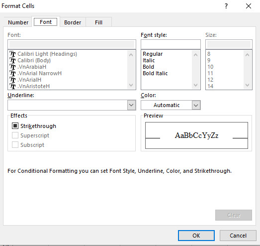 Hướng dẫn thay đổi màu background hoặc màu font dựa trên giá trị ô trong Excel